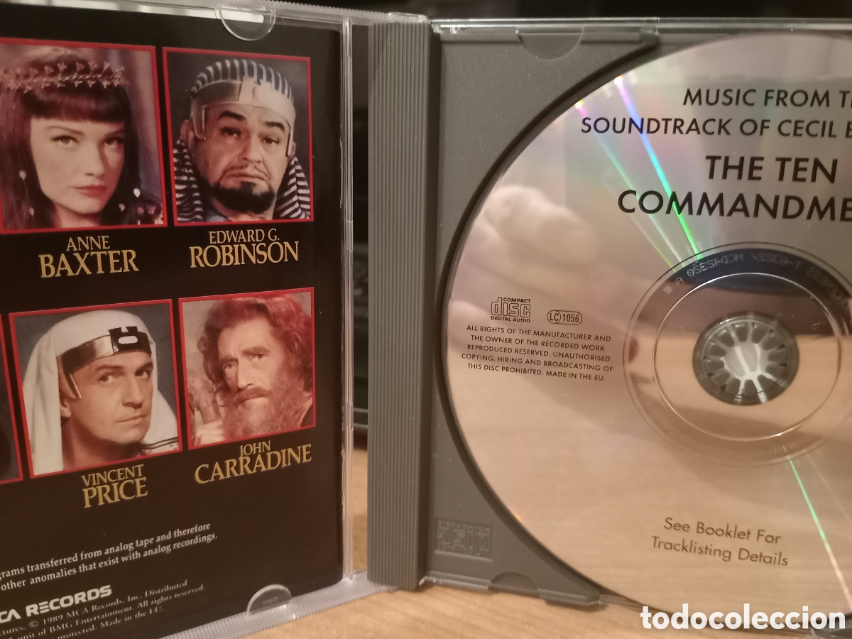 CDs de m&uacute;sica: CD SOUNDTRACK: THE TEN COMMANDMENTS - ELMER BERNSTEIN - Foto 2