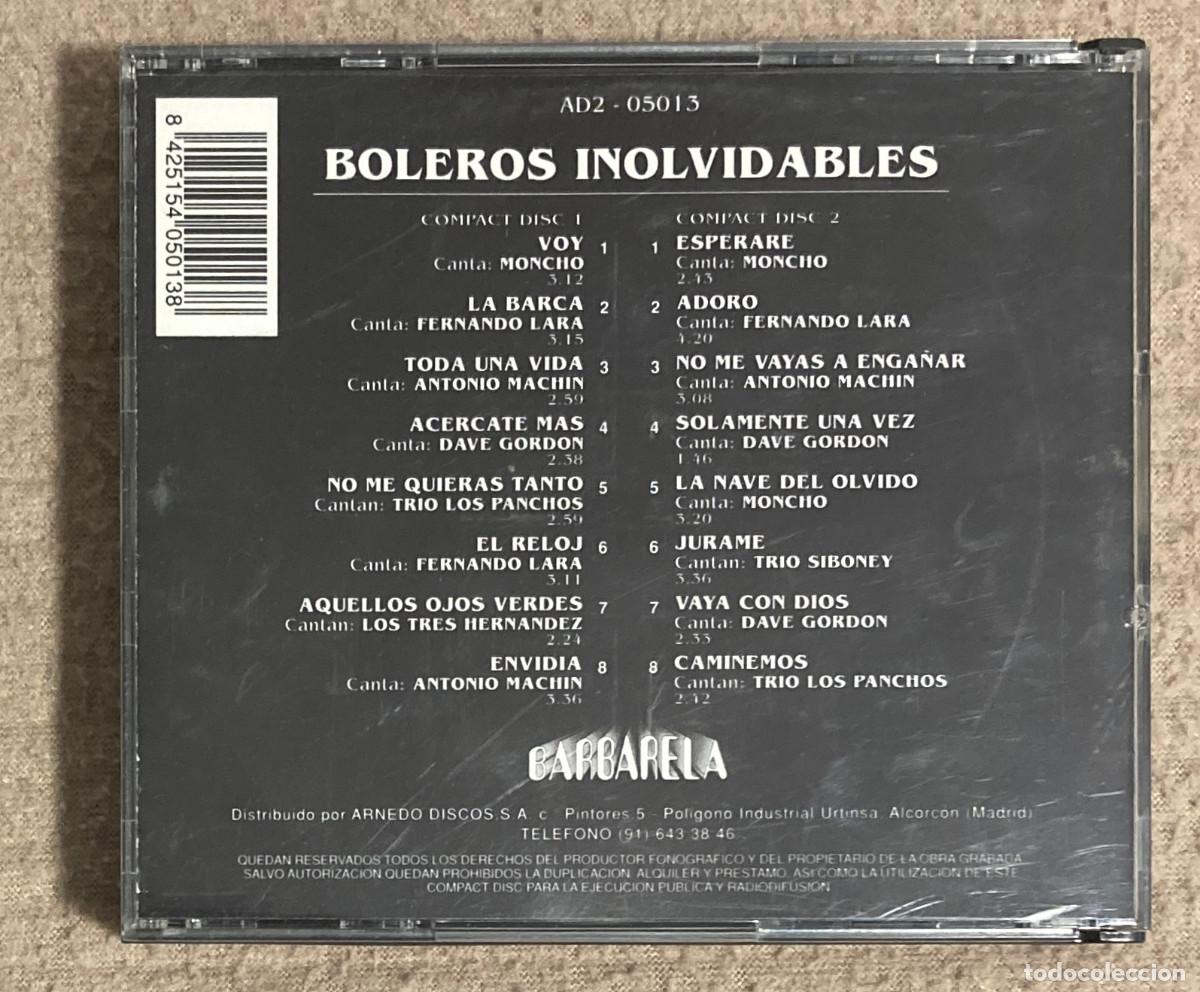 CDs de m&uacute;sica: BOLEROS INOLVIDABLES. 2 CD&acute;S (0635CD) - Foto 2