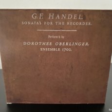 CDs de Música: HÄNDEL - DOROTHEE OBERLINGER, ENSEMBLE 1700 - SONATAS FOR THE RECORDER (CD, ALBUM)