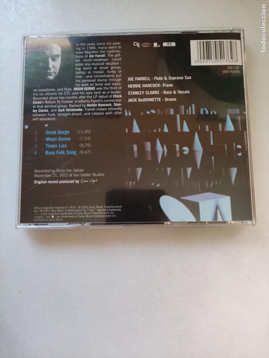 CDs de m&uacute;sica: JOE FARRELL. MOON GERMS - Foto 2