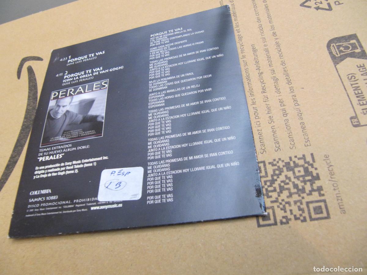 CDs de m&uacute;sica: PERALES PORQUE TE VAS - Foto 2