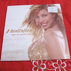 CDs de Música: PROMO CD SINGLE - NATALIA - QUE NO PUEDE SER
