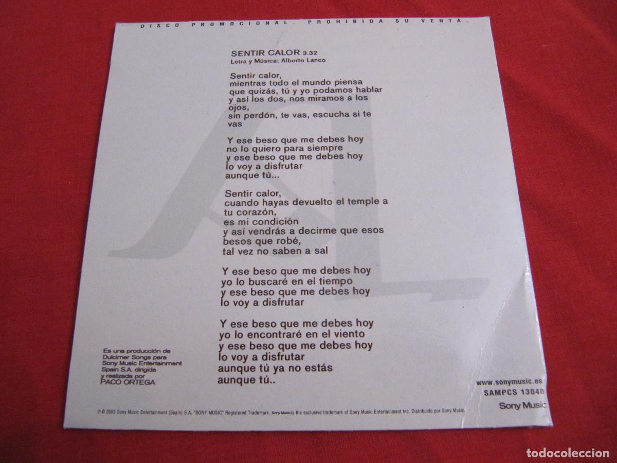 CDs de m&uacute;sica: Alberto Lanco &ndash; Sentir Calor - Foto 4