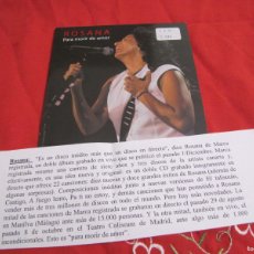 CDs de Música: ROSANA PARA MORIR DE AMOR PROMO CD-SINGLE CADENA 100