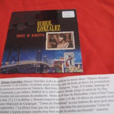 CDs de Música: QUIQUE GONZALEZ - TORRES DE MANHATTAN ( CD SINGLE PROMO CADENA 100)