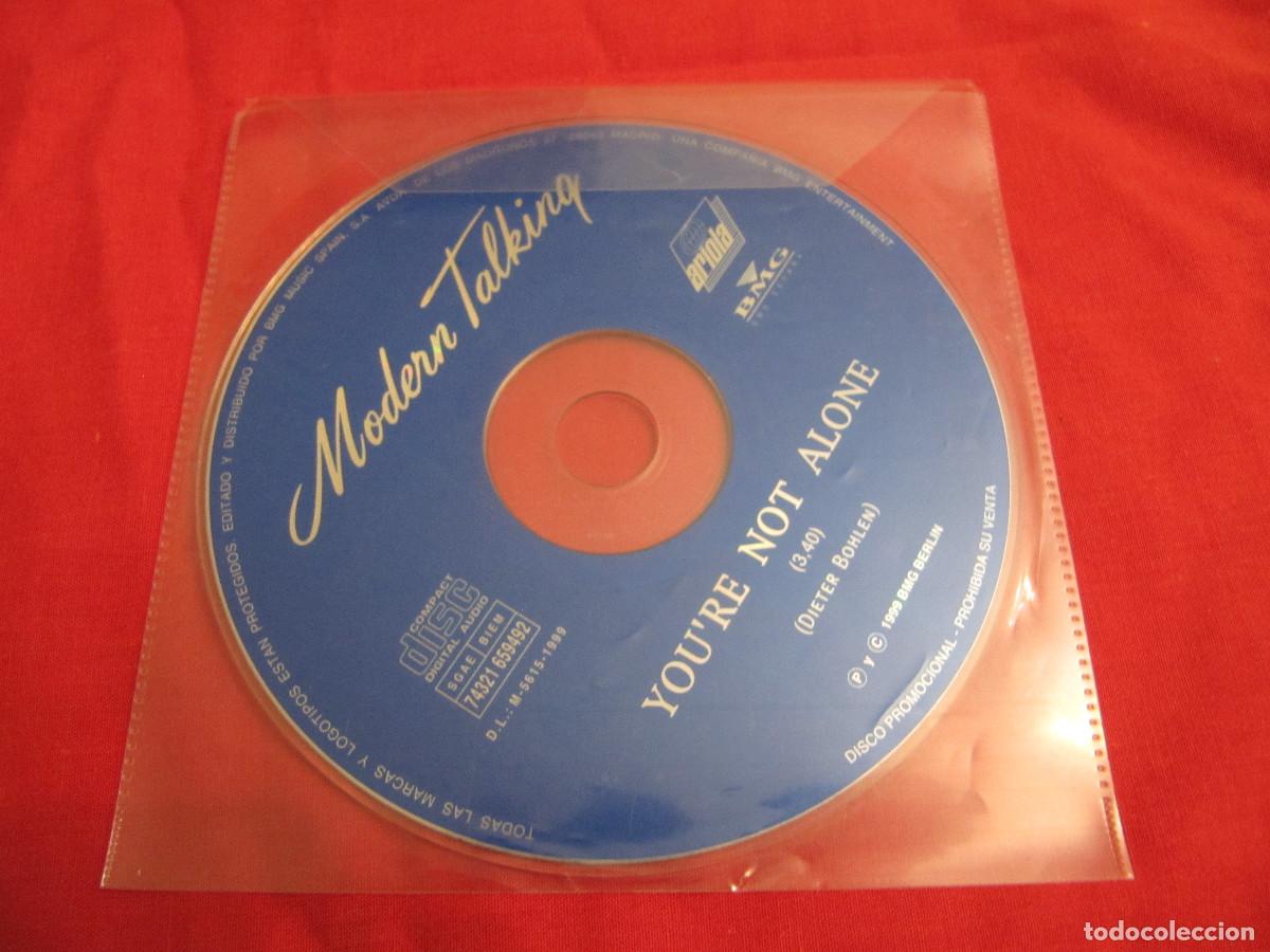 CDs de m&uacute;sica: MODERN TALKING. YOU&acute;RE NOT ALONE. CD PROMO - Foto 1