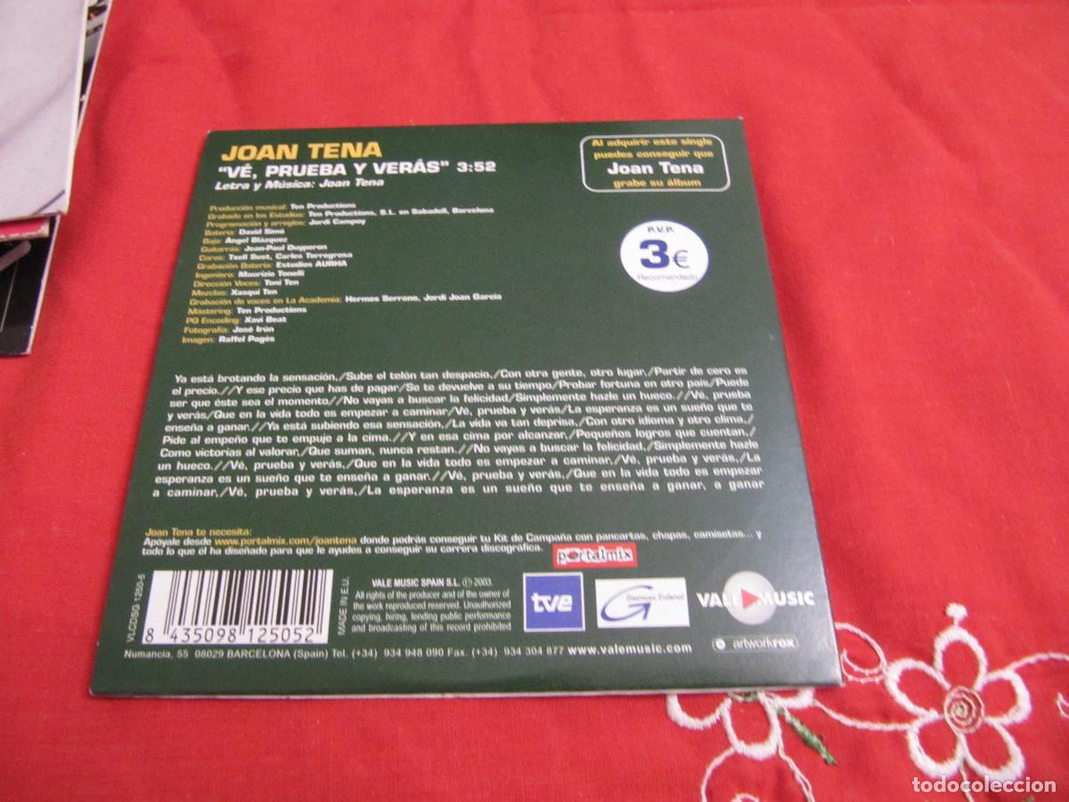 CDs de m&uacute;sica: JOAN TENA - VE, PRUEBA Y VERAS - Foto 2