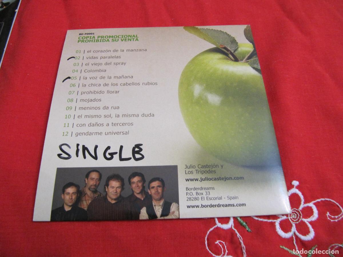 CDs de m&uacute;sica: JULIO CASTEJON El corazon de la manzana CD SINGLE - Foto 2