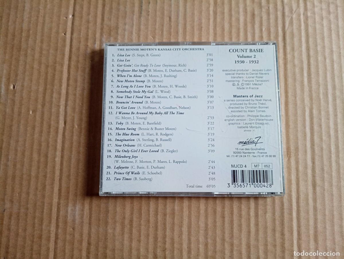 CDs de m&uacute;sica: COUNT BASIE - VOLUME 2 1930 / 1932 COMPLETE EDITION CD 1991 - Foto 3