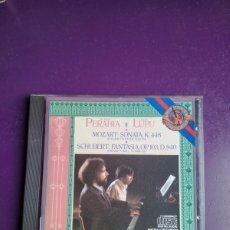 CDs de Música: MOZART - SCHUBERT - MURRAY PERAHIA, RADU LUPU – SONATA FOR 2 PIANOS IN D MAJOR - CD CBS 1985 -