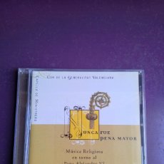 CDs de Música: MUSICA RELIGIOSA EN TORNO AL PAPA ALEJANDRO VI - CARLES MAGRANER, CAPELLA MINISTRERS - CD 2001 NUEVO