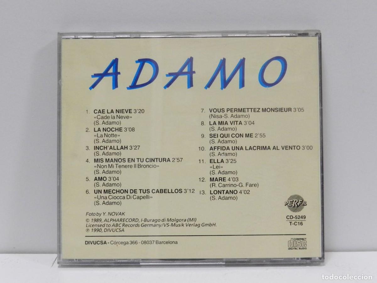 CDs de m&uacute;sica: DISCO CD. Adamo &ndash; Sus Grandes &Eacute;xitos. COMPACT DISC. - Foto 2