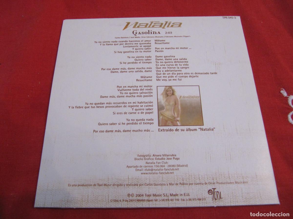 CDs de m&uacute;sica: Natalia &ndash; Gasolina - Foto 2