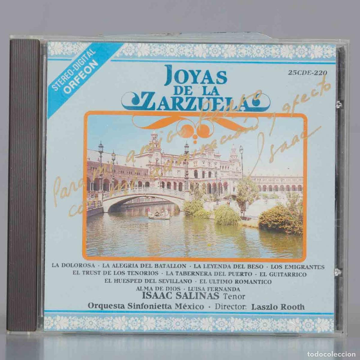 Musik-CDs: CD. Isaac Salinas &ndash; Joyas De La Zarzuela. DEDICADO POR TENER