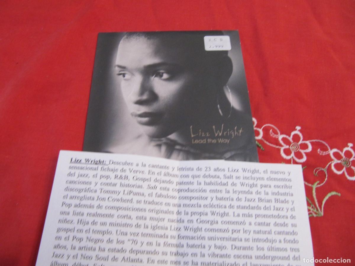 CDs de m&uacute;sica: LIZZ WRIGHT &ndash; LEAD THE WAY &ndash; CD SINGLE PROMO CADENA 100 - Foto 1