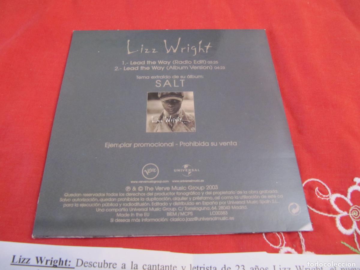 CDs de m&uacute;sica: LIZZ WRIGHT &ndash; LEAD THE WAY &ndash; CD SINGLE PROMO CADENA 100 - Foto 2