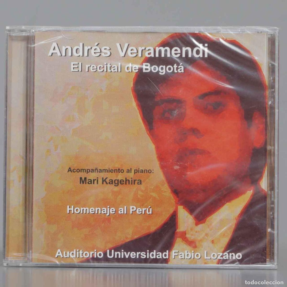 CDs de m&uacute;sica: CD. ANDRES VERAMENDI. EL RECITAL DE BOGOTA. KAGEHIRA. HOMENAJE AL PERU. PRECINTADO