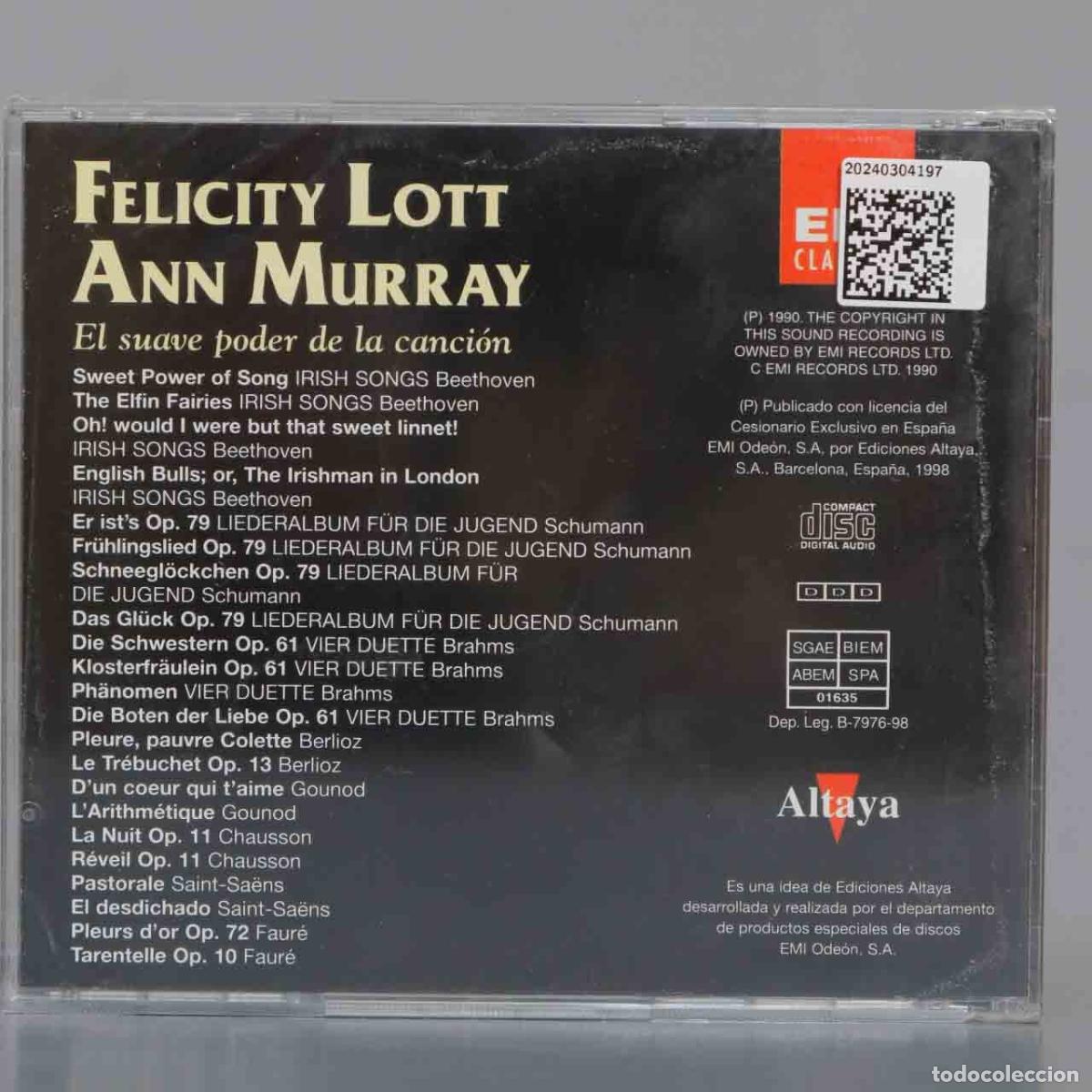 CDs de m&uacute;sica: CD. LOTT. MURRAY. SUAVE PODER DE LA CANCION. PRECINTADO - Foto 2
