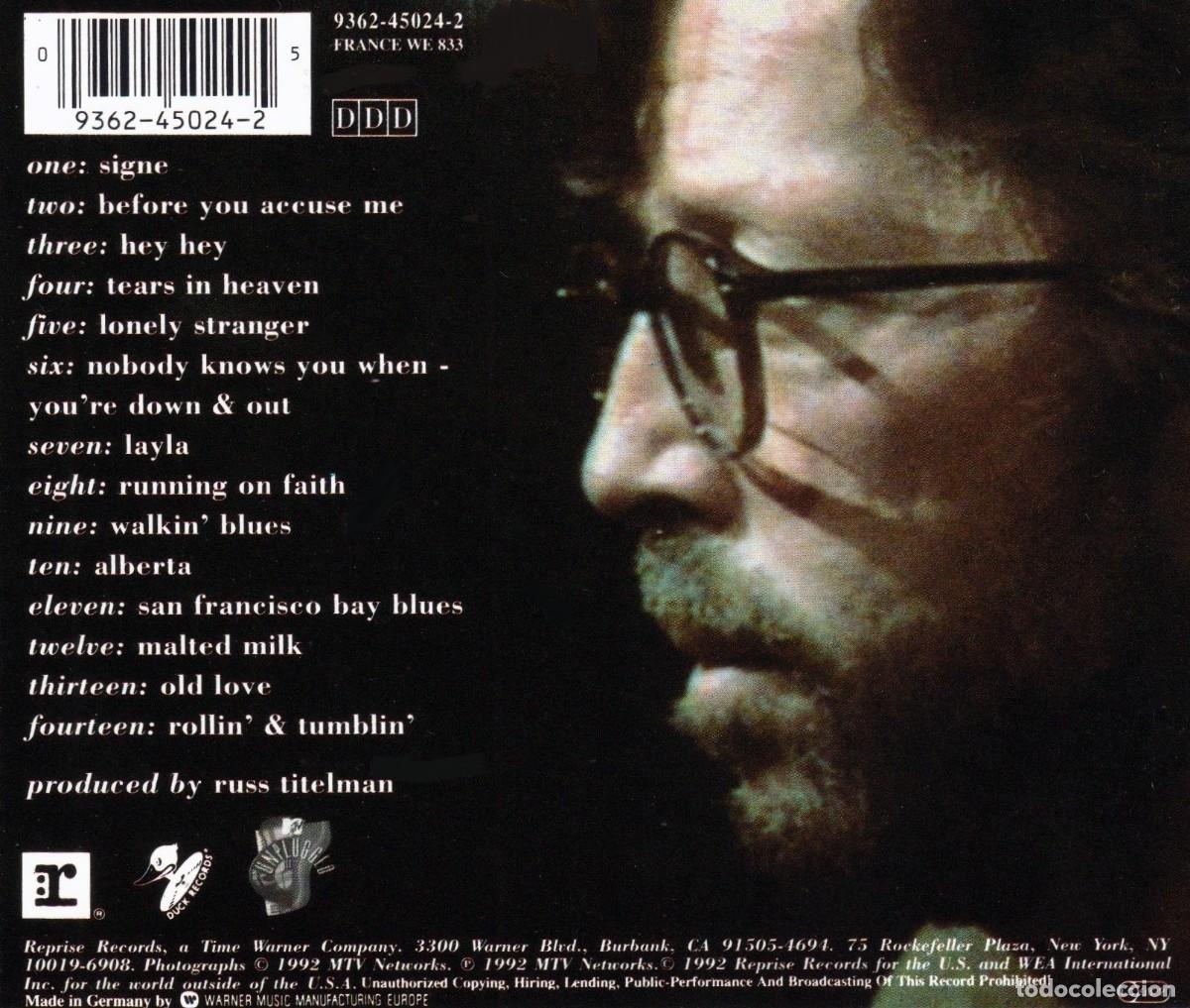 CDs de m&uacute;sica: �R7974- ERIC CLAPTON. UNPLUGGED. CD. - Foto 2