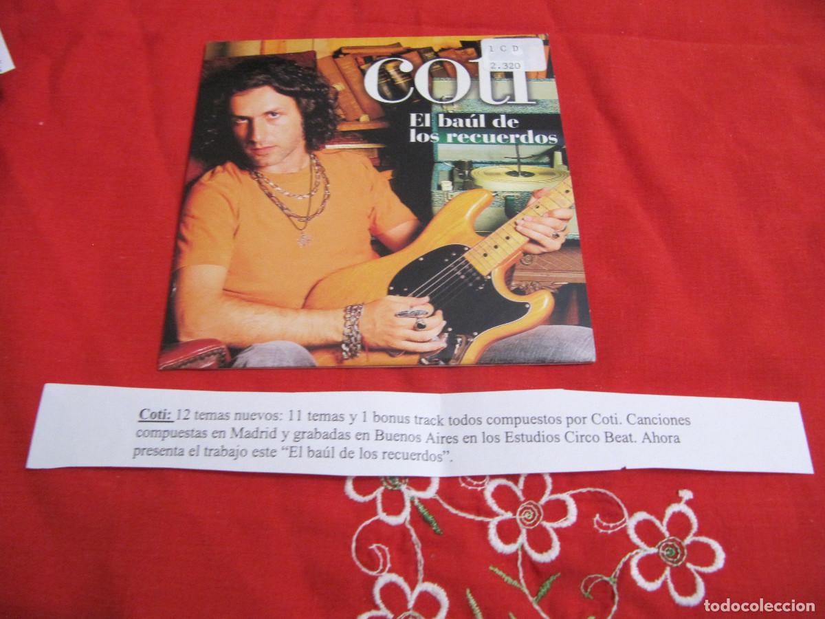 CDs de m&uacute;sica: Coti &ndash; El Ba&uacute;l De Los Recuerdos CD SINGLE CADENA 100 - Foto 1
