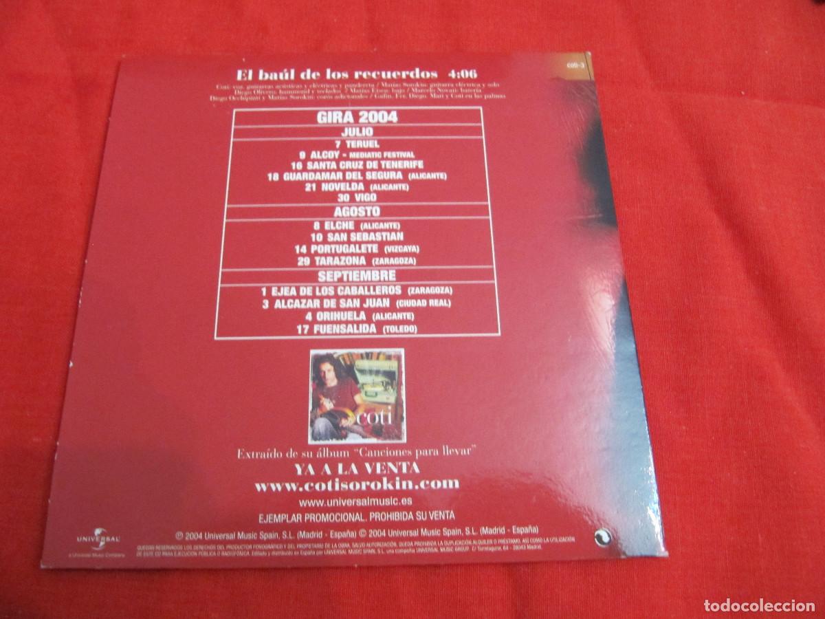 CDs de m&uacute;sica: Coti &ndash; El Ba&uacute;l De Los Recuerdos CD SINGLE CADENA 100 - Foto 2