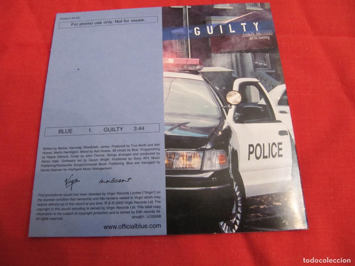 CDs de m&uacute;sica: BLUE - GUILTY ( CD SINGLE CADENA 100 ) - Foto 2