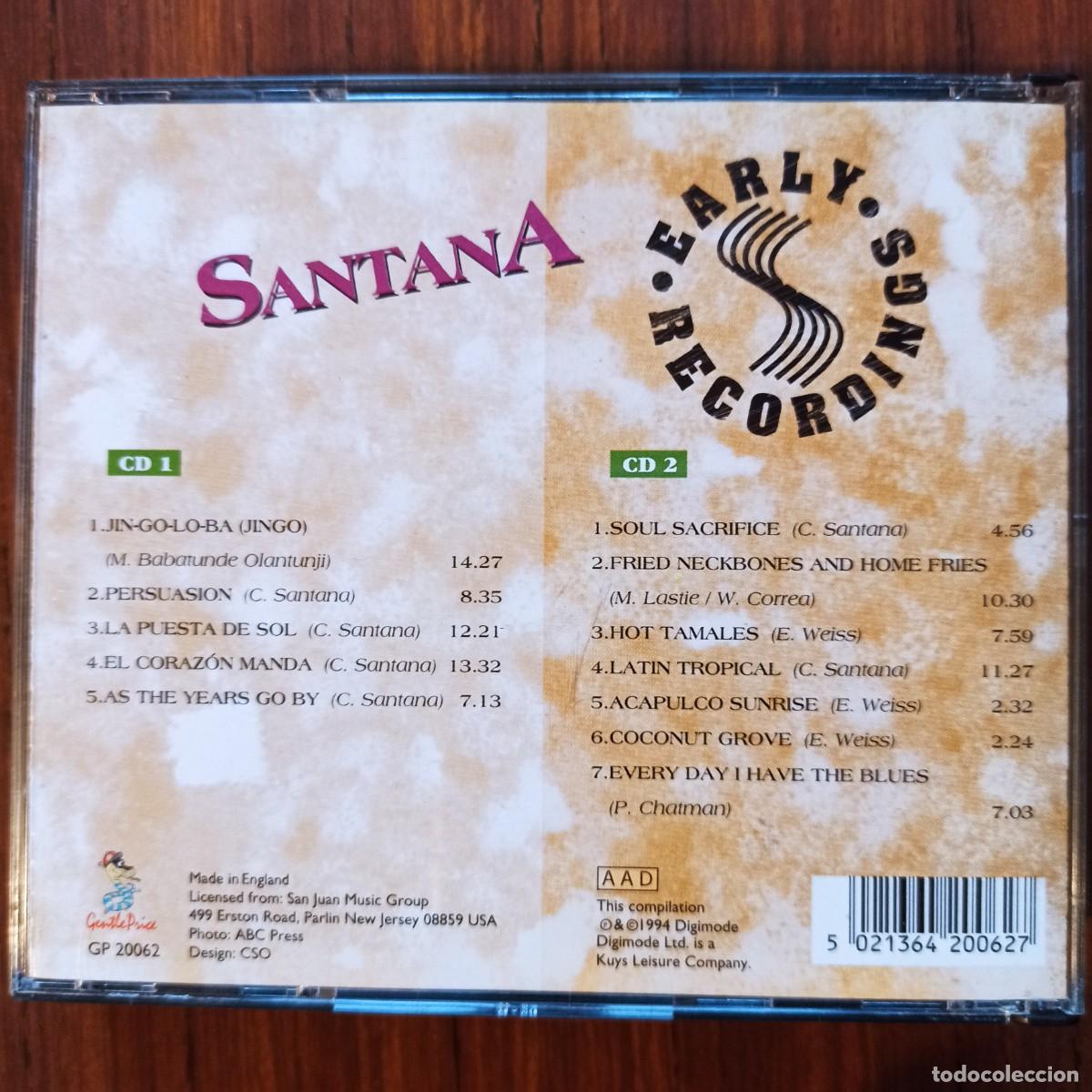CDs de m&uacute;sica: CD Santana &ndash; Early Recordings - Foto 2