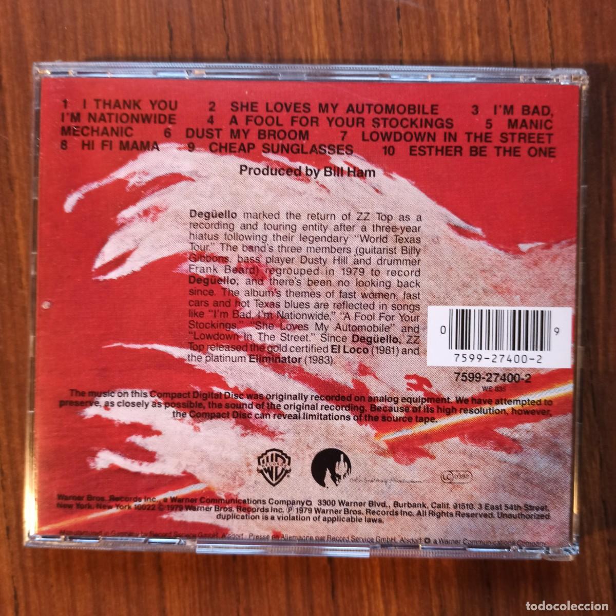 CDs de m&uacute;sica: CD ZZ Top &ndash; Deg&uuml;ello - Foto 2