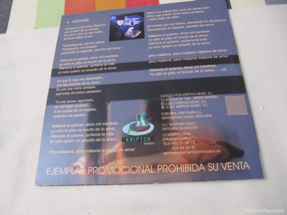 CDs de m&uacute;sica: BONAVENA MATAME PROMO CD-SINGLE - Foto 2