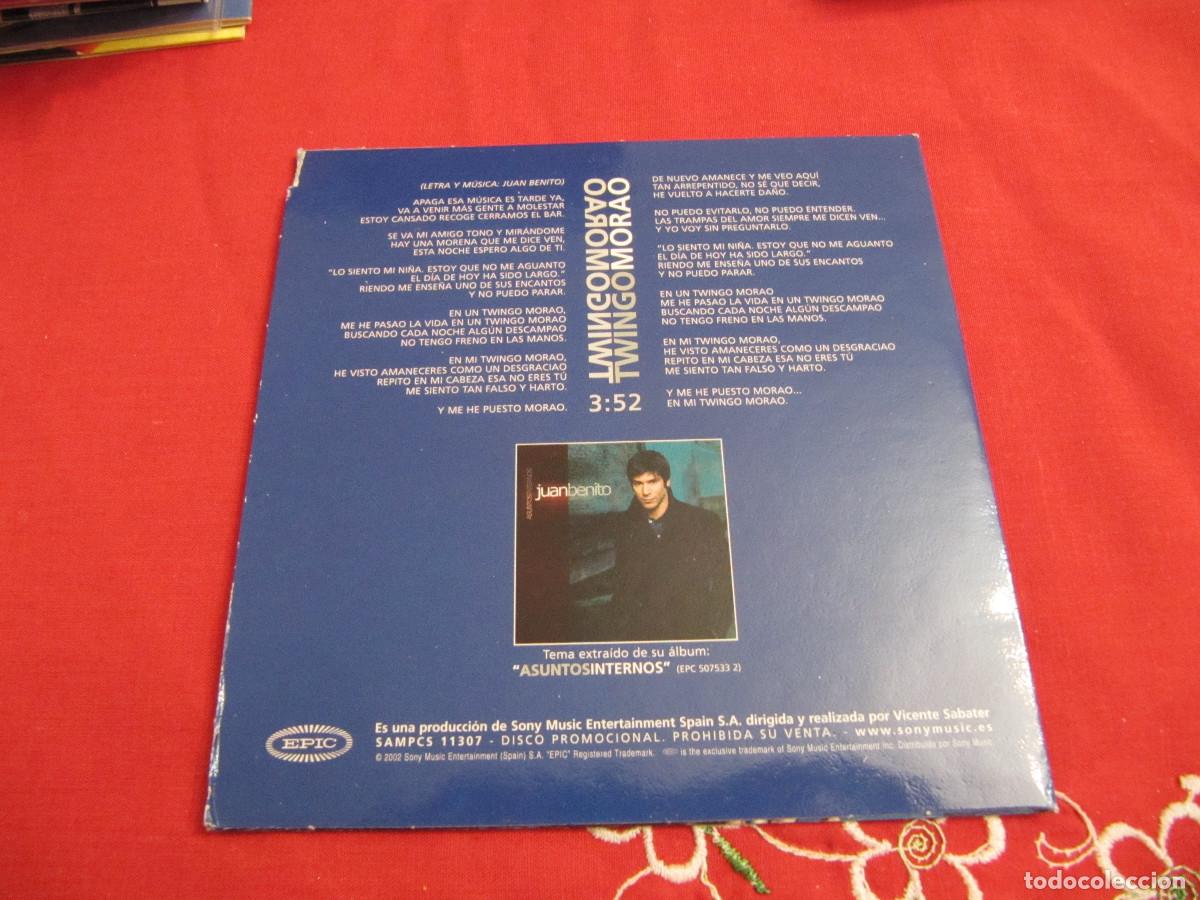 CDs de m&uacute;sica: JUAN BENITO - TWINGO MORAO - CD SINGLE - Foto 2