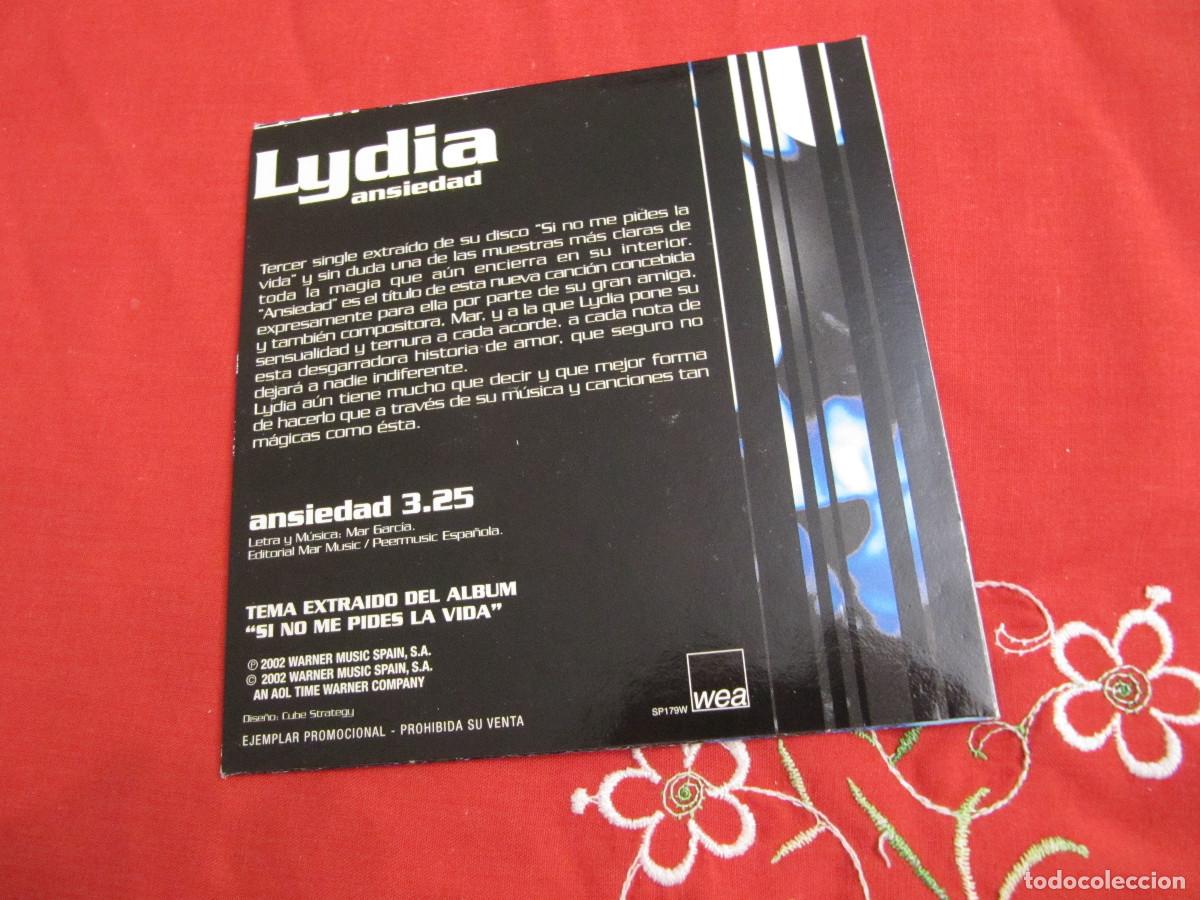 CDs de m&uacute;sica: LYDIA - ANSIEDAD ( CD SINGLE ) - Foto 2