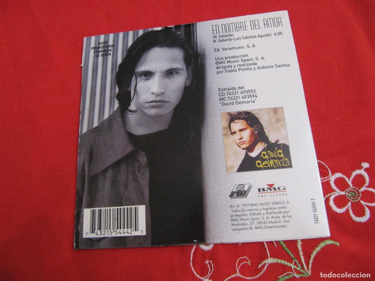 CDs de m&uacute;sica: david de maria,en nombre del amor - Foto 2