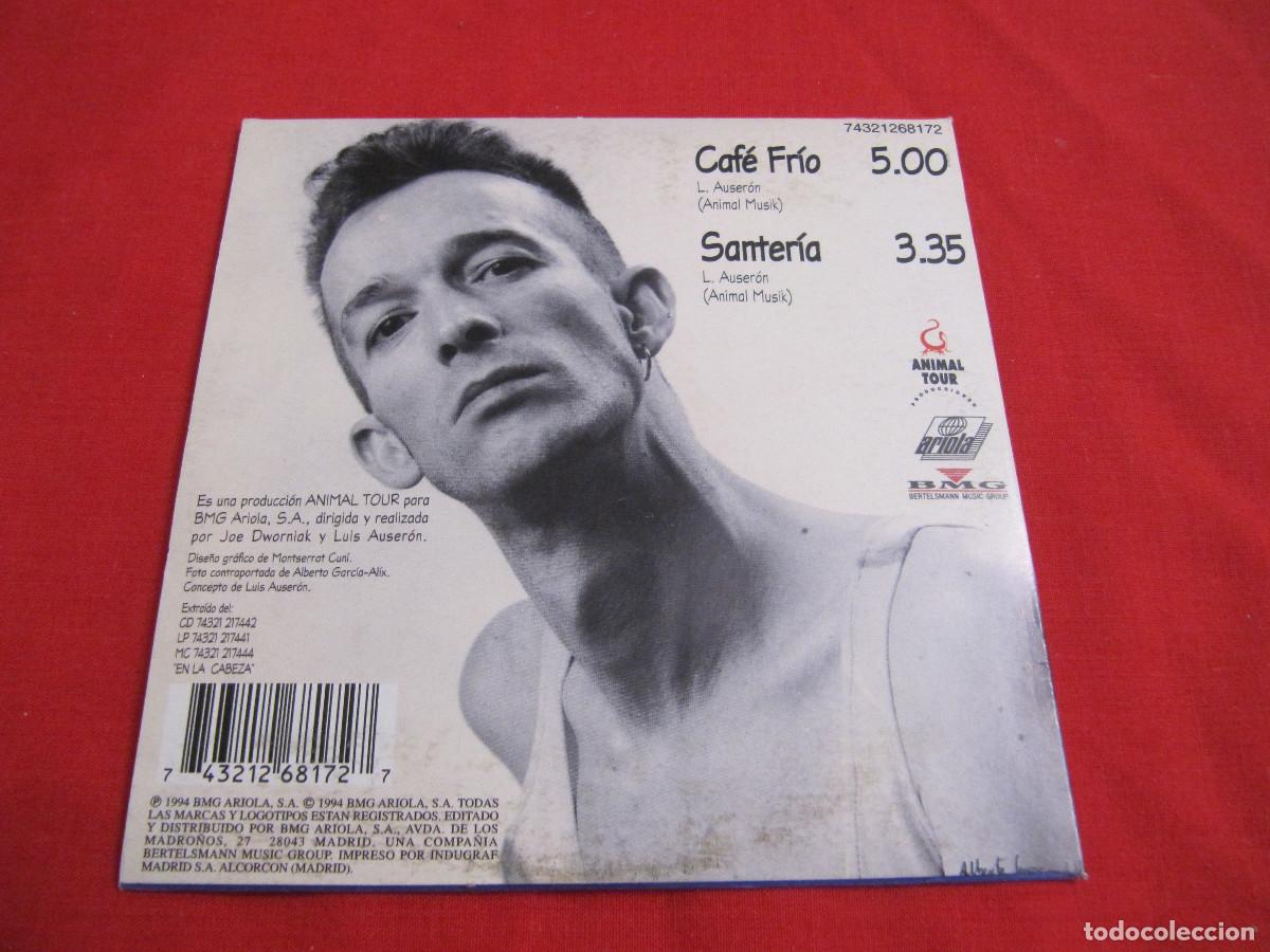 CDs de m&uacute;sica: LUIS AUSERON - CAFE FRIO . CD SINGLE - Foto 2