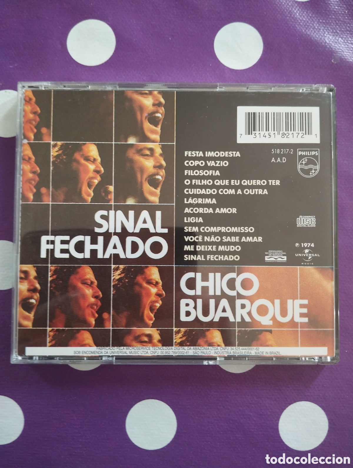 CDs de m&uacute;sica: CHICO BUARQUE SINAL FECHADO CD - Foto 2