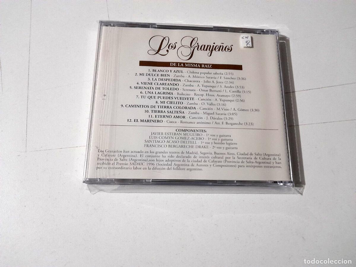 CDs de m&uacute;sica: LOS GRANJE&Ntilde;OS &rdquo;DE LA MISMA RAIZ&rdquo; CD 12 TRACKS COMO NUEVO - Foto 2