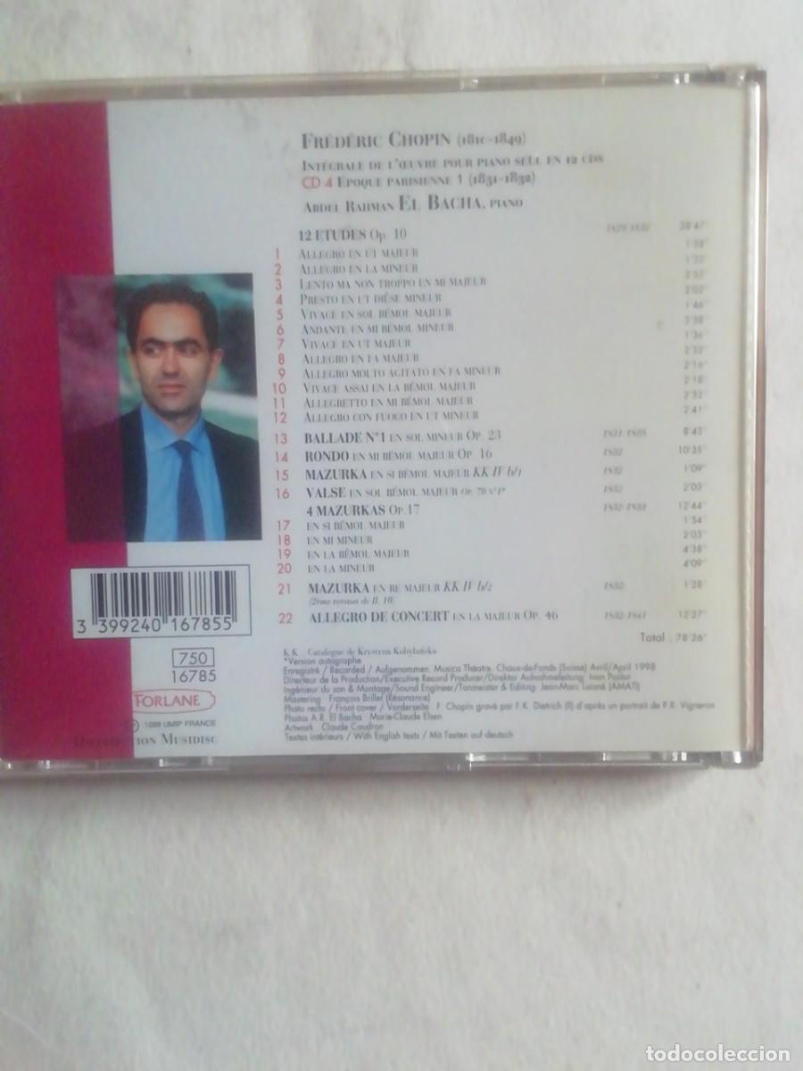 CDs de m&uacute;sica: CHOPIN. EPOQUE PARISIENNE 1. EL BACHA. CD - Foto 2