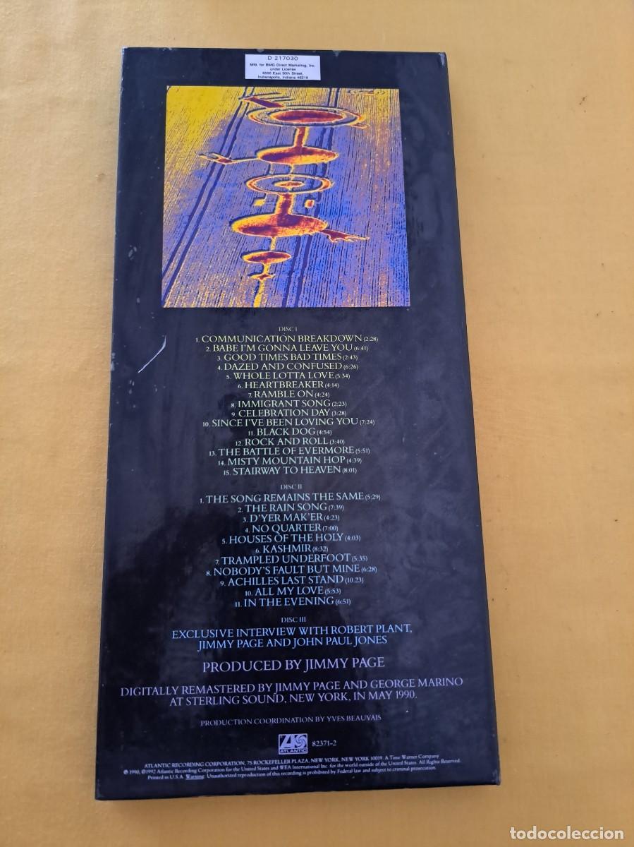 CDs de m&uacute;sica: LED ZEPPELIN - REMASTERS (3 CD) - BOX SET 1990 (USA) - Foto 14