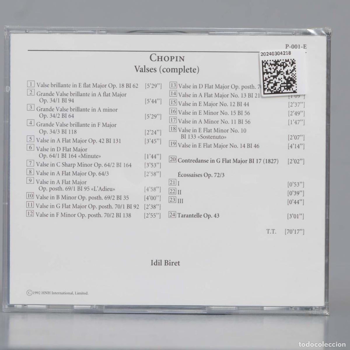 CDs de m&uacute;sica: CD. CHOPIN. VALSES. BIRET. PRECINTADO - Foto 2