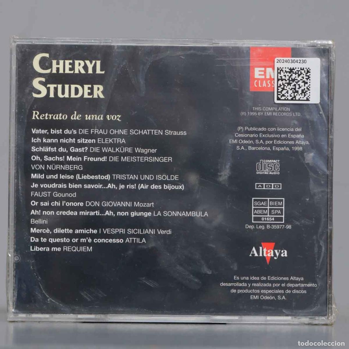 CDs de m&uacute;sica: CD. STUDER. RETRATO DE UNA VOZ. PRECINTADO - Foto 2