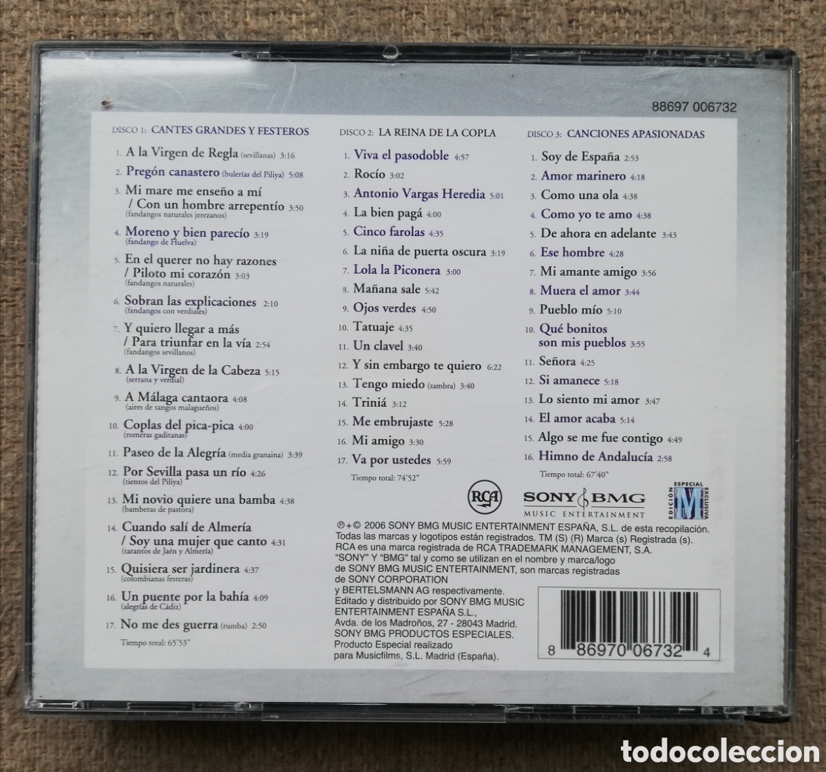 CDs de m&uacute;sica: Rocio Jurado - Homenaje. Triple 3 cd - Foto 2