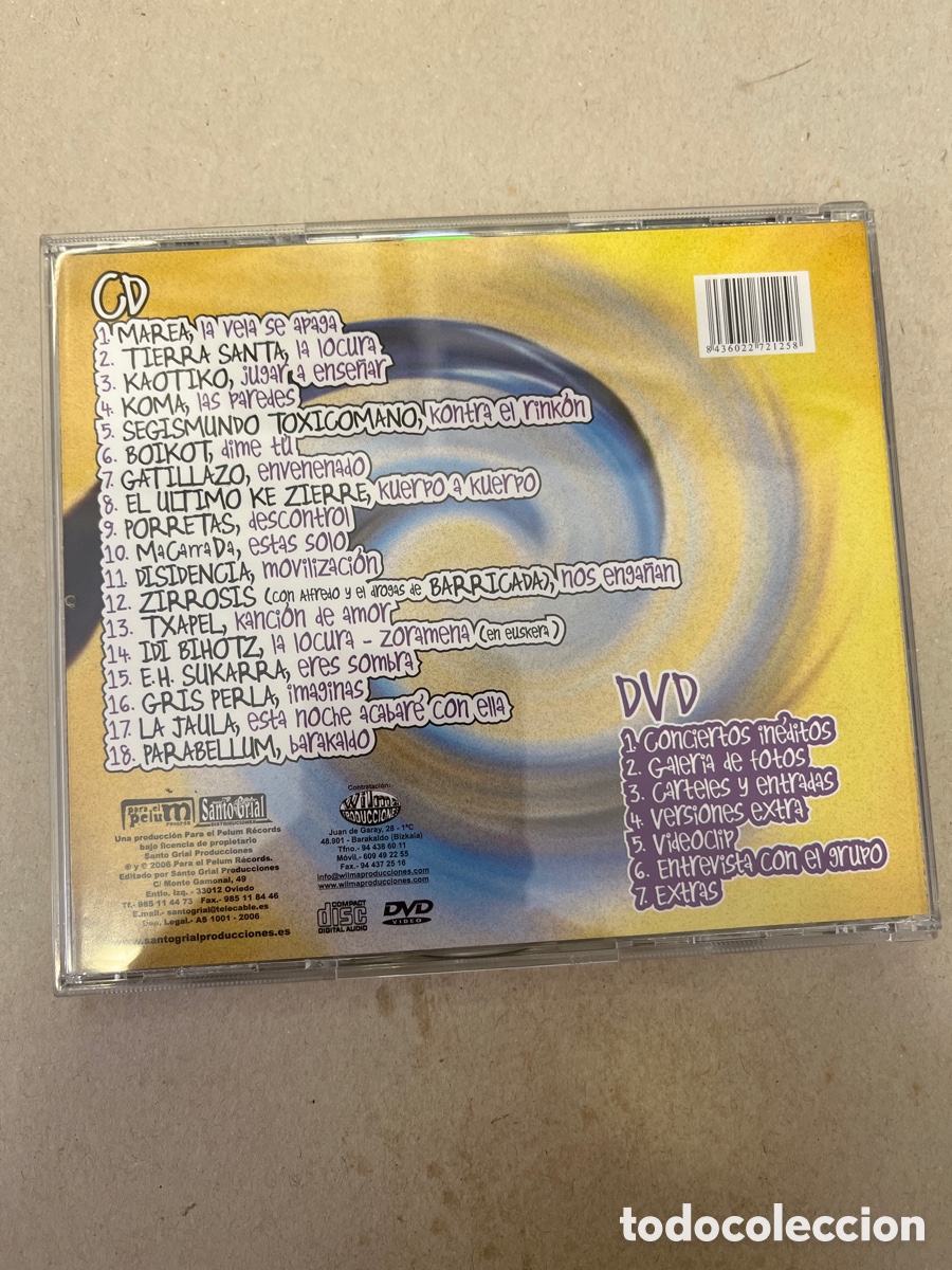 CDs de m&uacute;sica: PARABELLUM - Tributan A - CD+DVD - Foto 2