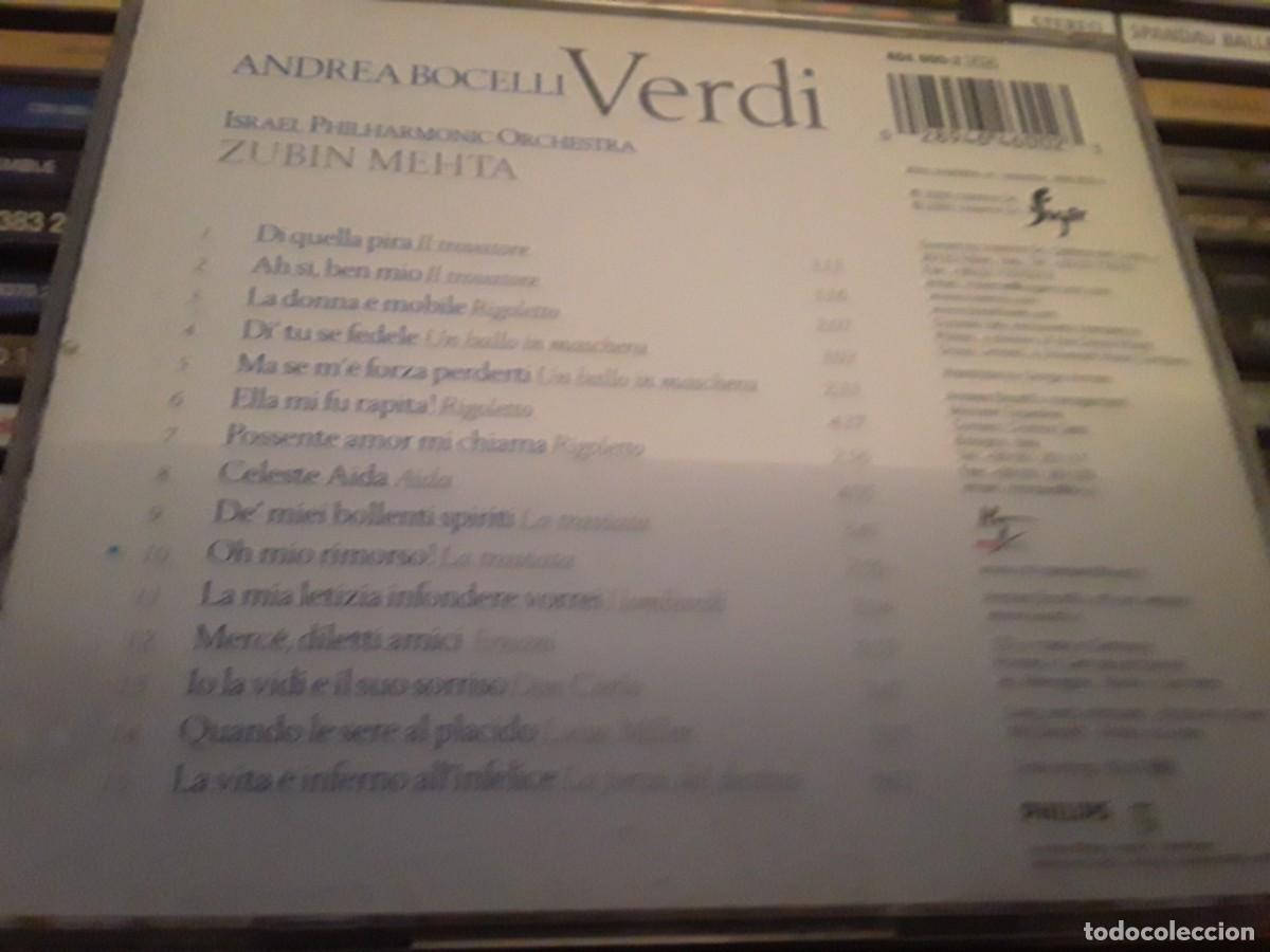 CDs de m&uacute;sica: Andrea Bocelli &lrm;&ndash; Verdi - cd - Foto 2