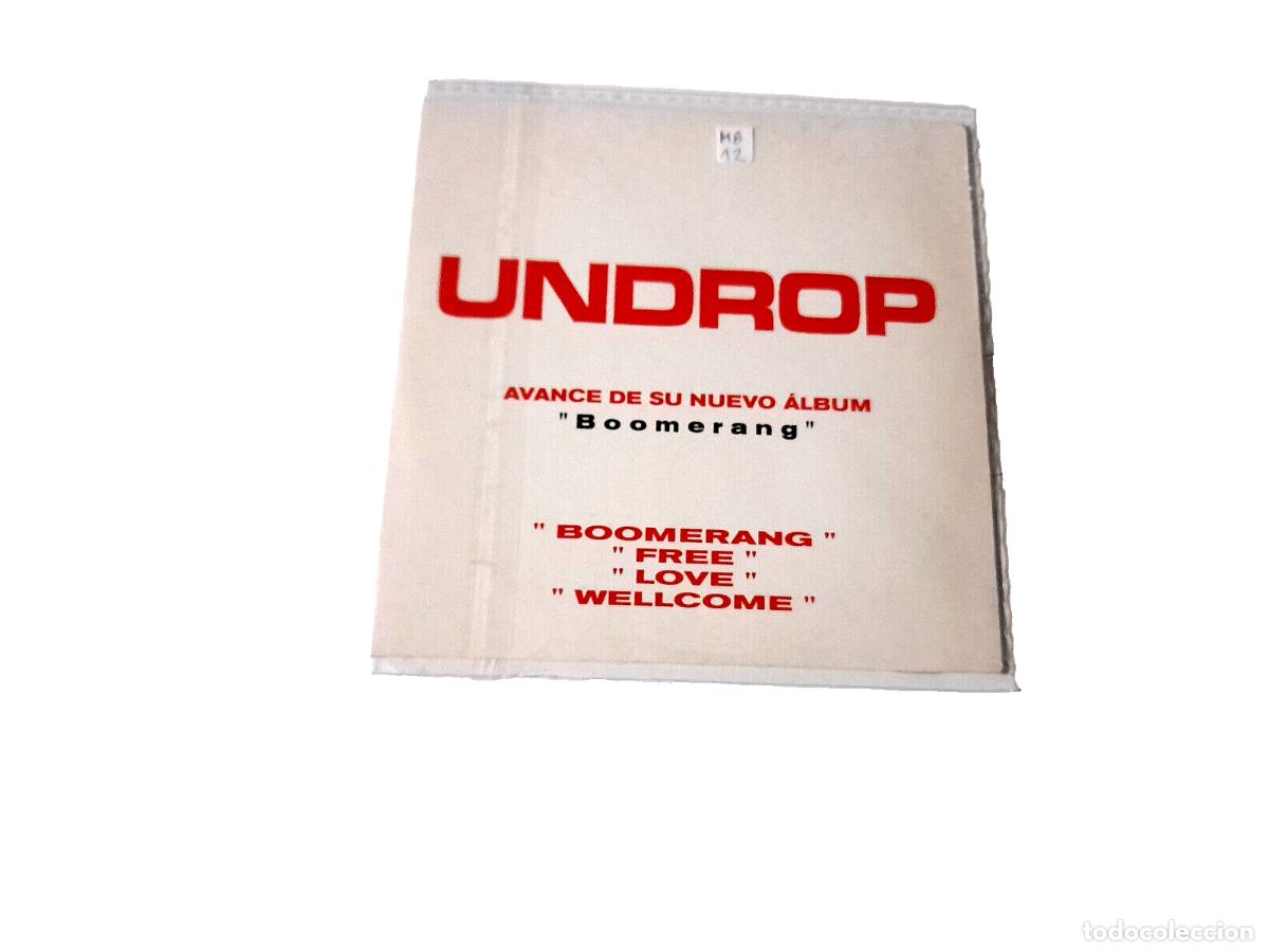 CDs de m&uacute;sica: UNDROP &rdquo;BOOMERANG&rdquo; CD SINGLE 4 TRACKS - Foto 2