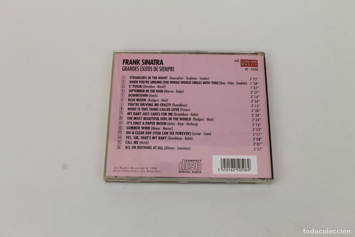 CDs de m&uacute;sica: CD - FRANK SINATRA- GRANDES EXITOS DE SIEMPRE - Foto 2