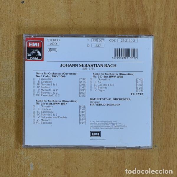 CDs de m&uacute;sica: BACH - ORCHESTERSUITEN NO 1 / 3 - CD - Foto 2
