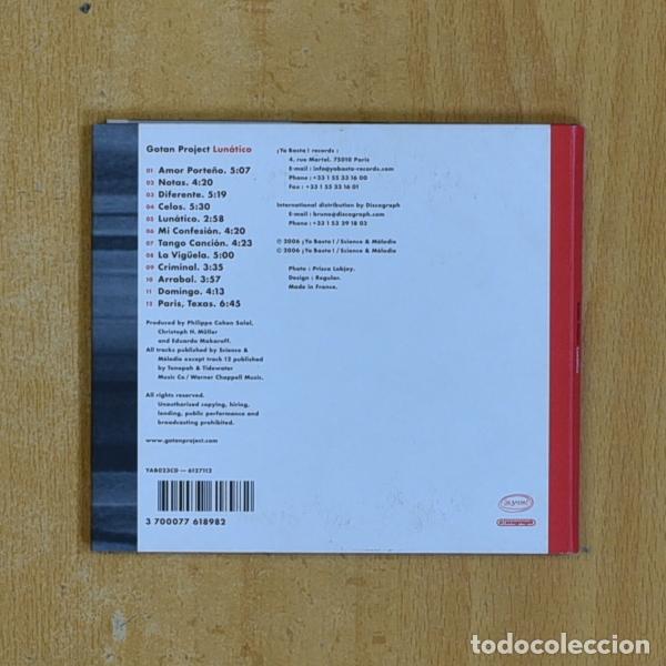CDs de m&uacute;sica: GOTAN PROJECT - LUNATICO - CD - Foto 2