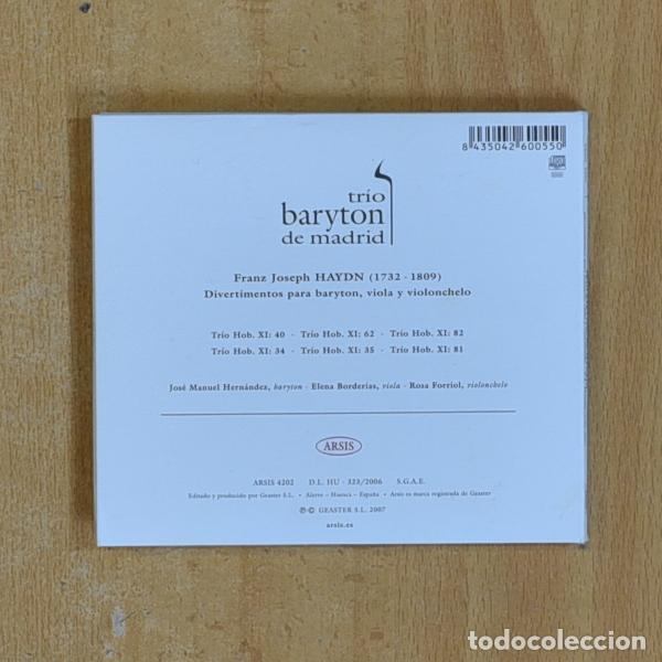 CDs de m&uacute;sica: HAYDN - TRIO BARYTON DE MADRID - CD - Foto 2