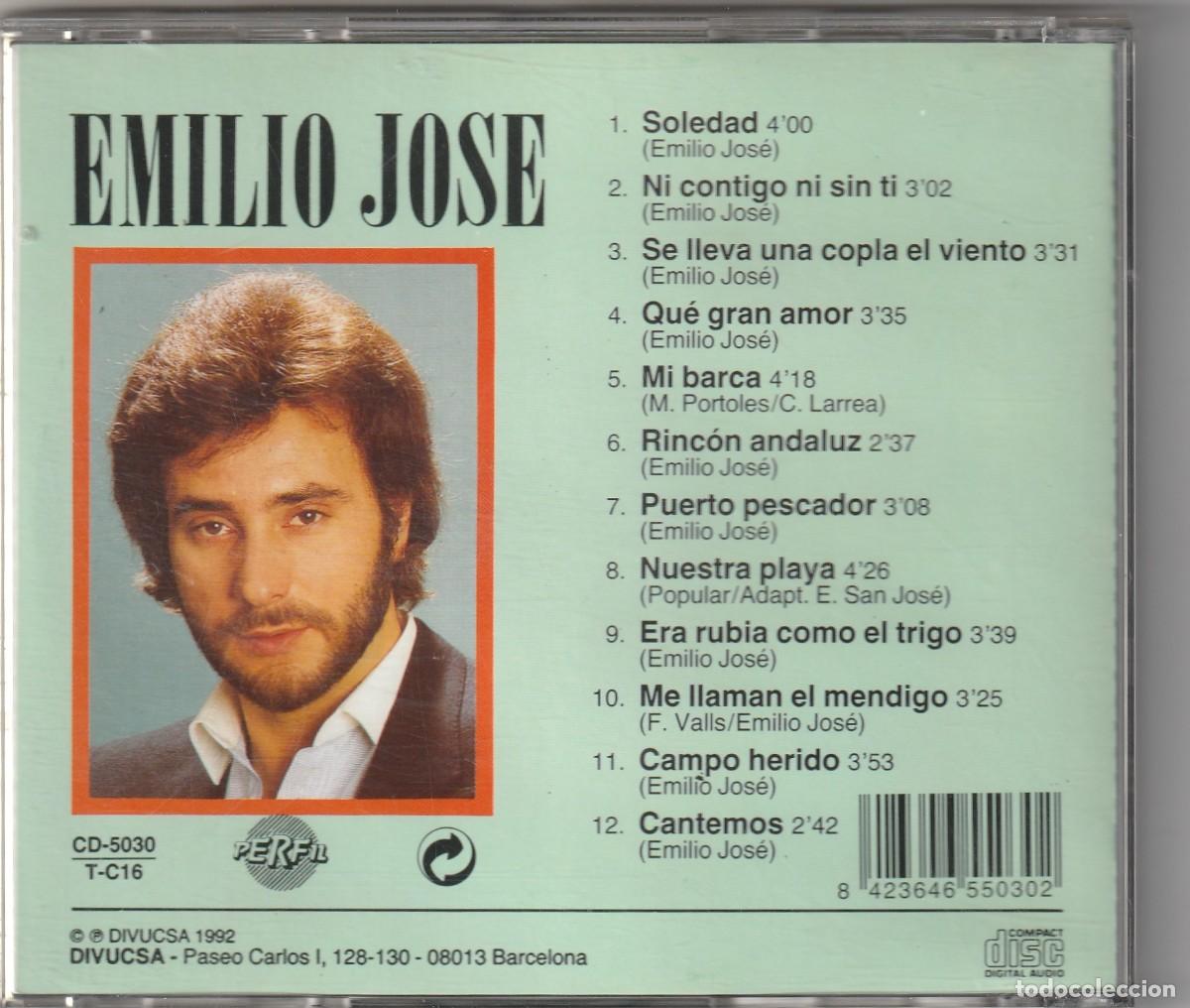 CDs de m&uacute;sica: EMILIO JOSE - GRANDES EXITOS (CD PERFIL 1992) - Foto 2