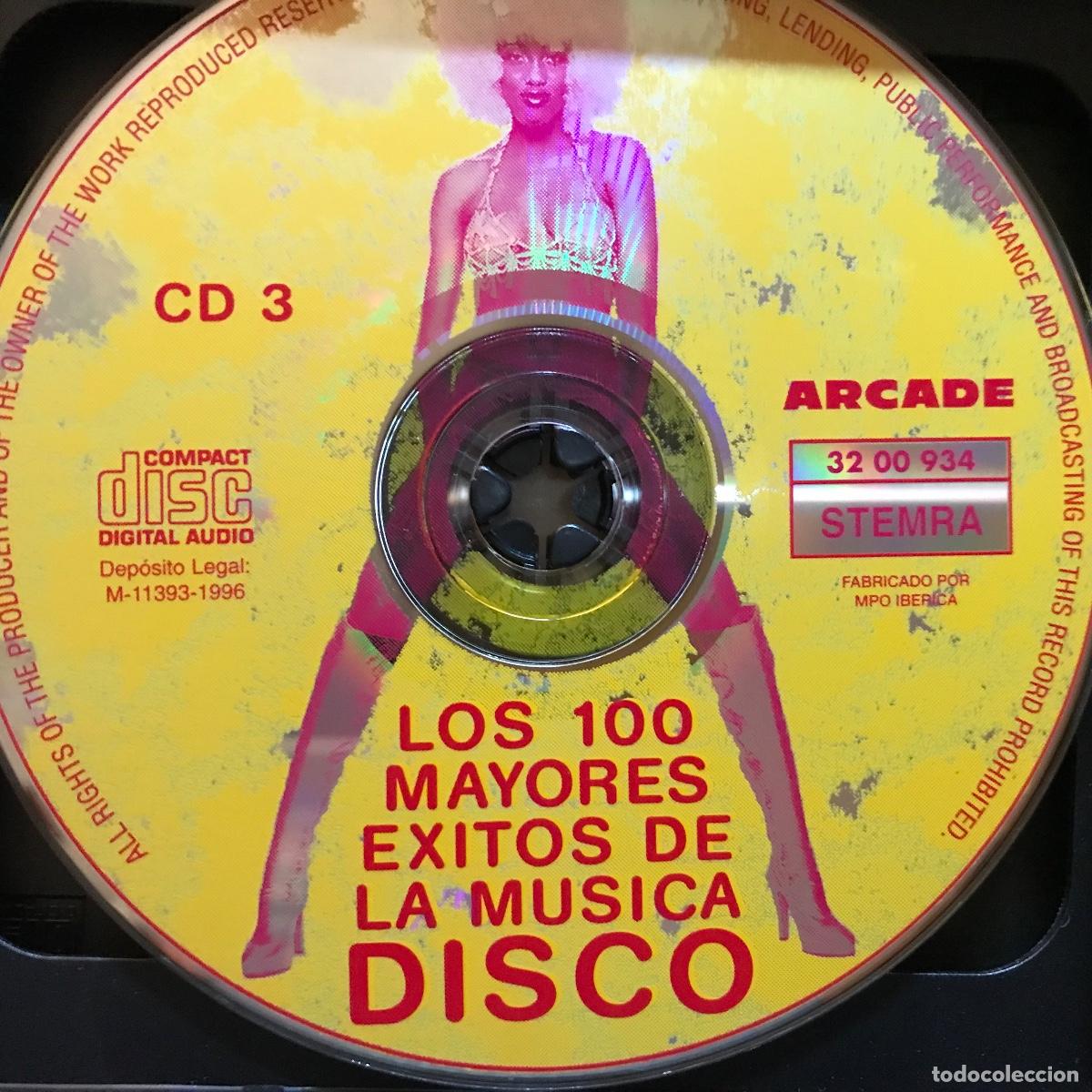CDs de m&uacute;sica: Various ● Los 100 Mayores Exitos De La Musica Disco ● 4 x CD, Compilation (CD n&ordm;2 extraviado) - Foto 4