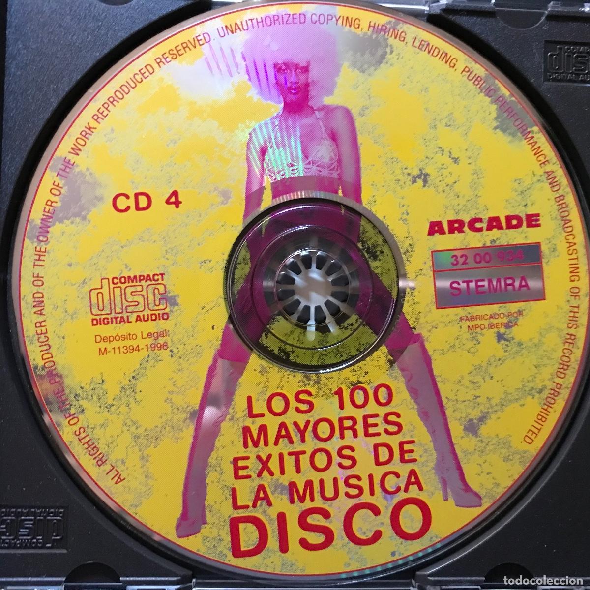 CDs de m&uacute;sica: Various ● Los 100 Mayores Exitos De La Musica Disco ● 4 x CD, Compilation (CD n&ordm;2 extraviado) - Foto 5